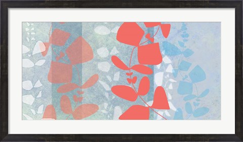 Framed Dimensional Leaves Print