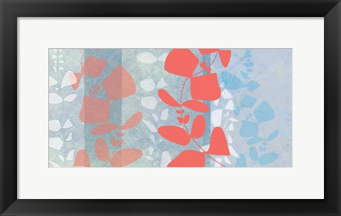 Framed Dimensional Leaves Print