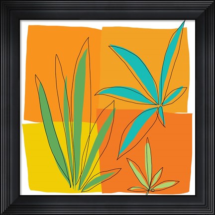 Framed Grasses II Print
