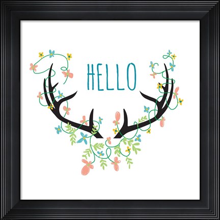 Framed Hello Print