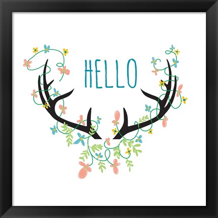 Framed Hello Print