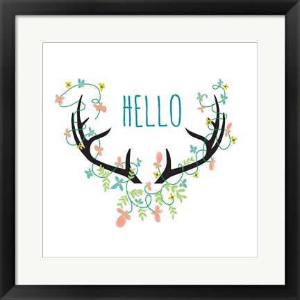 Framed Hello Print