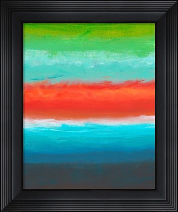 Framed Night Coast Three Print