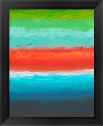 Framed Night Coast Three Print