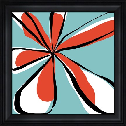 Framed Oh So Pretty - Aqua Print