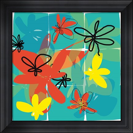 Framed Pop Goes Space One Print