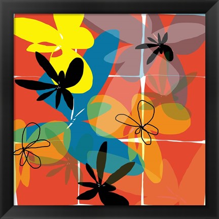 Framed Pop Goes Space Three Print