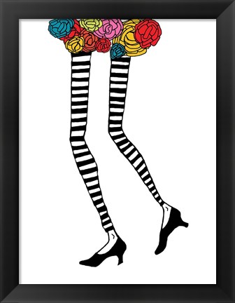 Framed Skinny Legs 1 Print