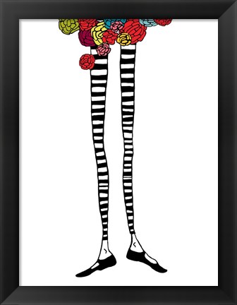 Framed Skinny Legs 2 Print