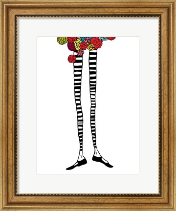 Framed Skinny Legs 2 Print