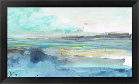 Framed Tempestuous Sea Print