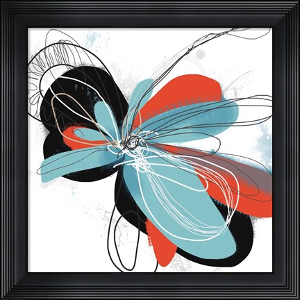 Framed Flower Dances 1 Print