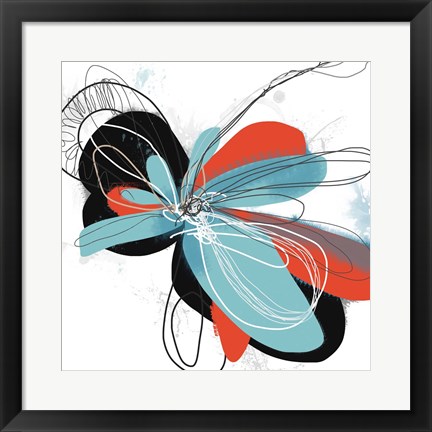 Framed Flower Dances 1 Print