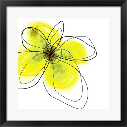 Framed Yellow Petals Four Print