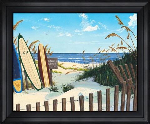Framed Beach Access Print