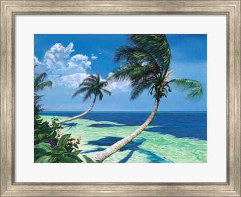 Framed Beckoning Palms Print
