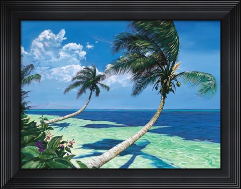 Framed Beckoning Palms Print