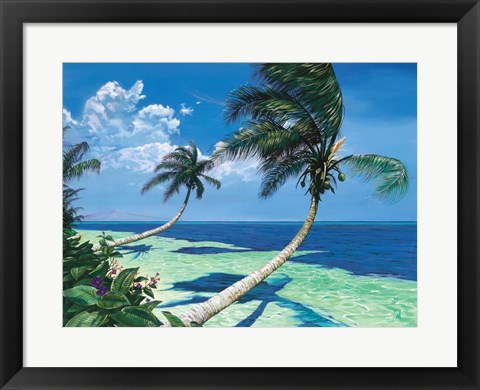 Framed Beckoning Palms Print