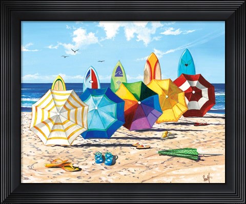 Framed Brellas &amp; Boards Print