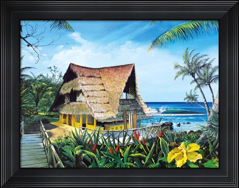 Framed Hawaiian Hideaway Print