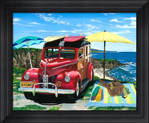 Framed Palisades Picnic Print