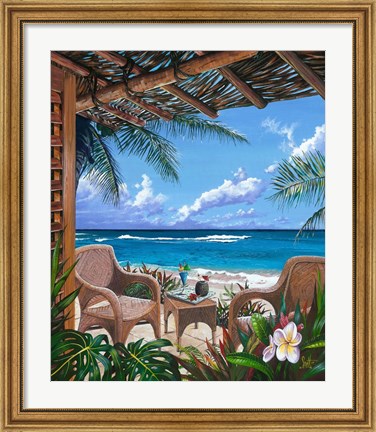 Framed Paradise Porch Print