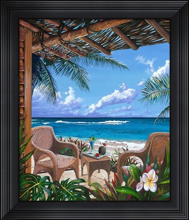 Framed Paradise Porch Print
