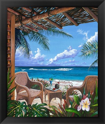 Framed Paradise Porch Print