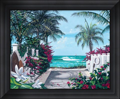 Framed Pathway to Paradise Print