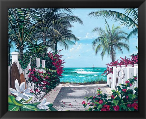 Framed Pathway to Paradise Print