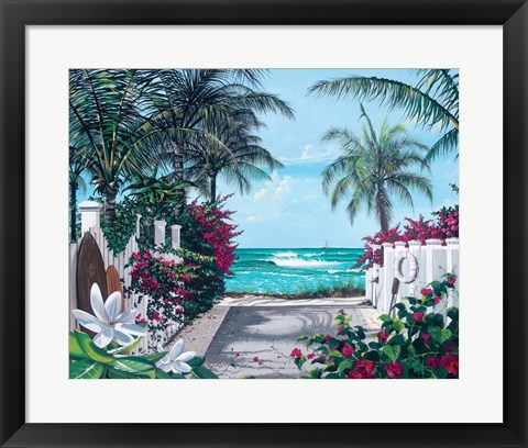 Framed Pathway to Paradise Print