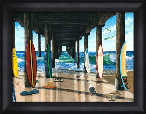 Framed Pier Group Print