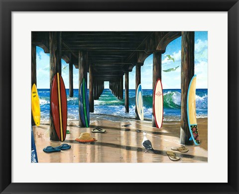 Framed Pier Group Print