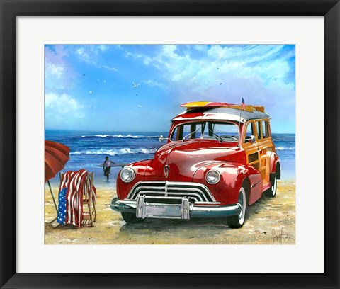 Framed Surfin&#39; USA Print