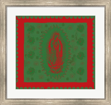 Framed Green Mary Print
