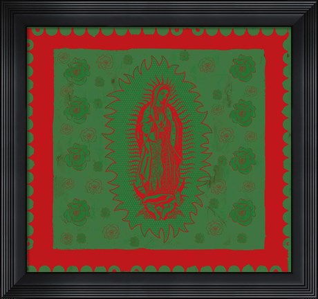 Framed Green Mary Print