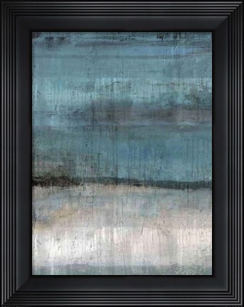 Framed Study in Light Blue Print