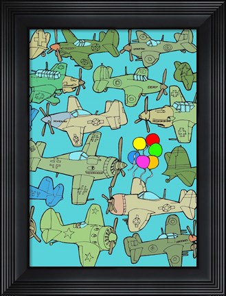 Framed Odd Ones - Balloons Print