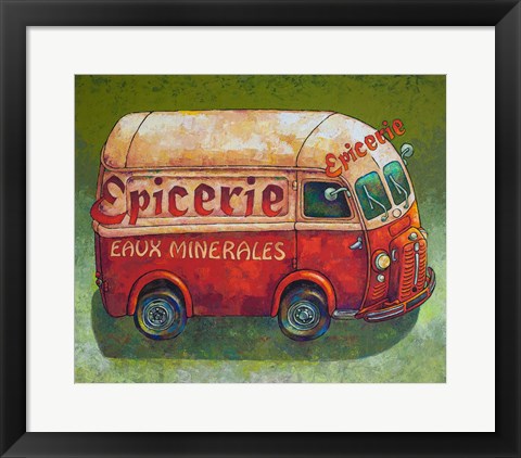 Framed Van Ordinaire Epicerie Print