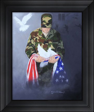 Framed Prayer for Peace Print