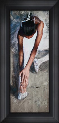 Framed Stretching Ballerina Print