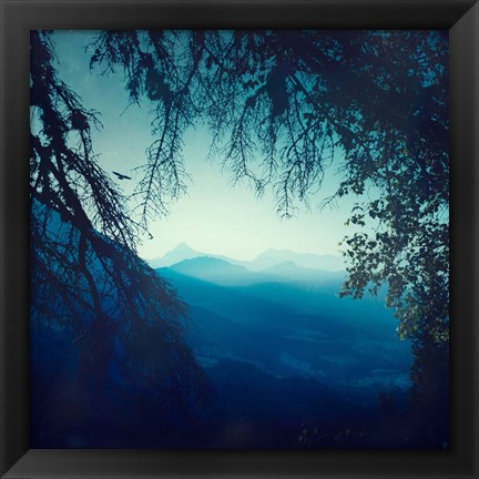 Framed Blue Morning Print