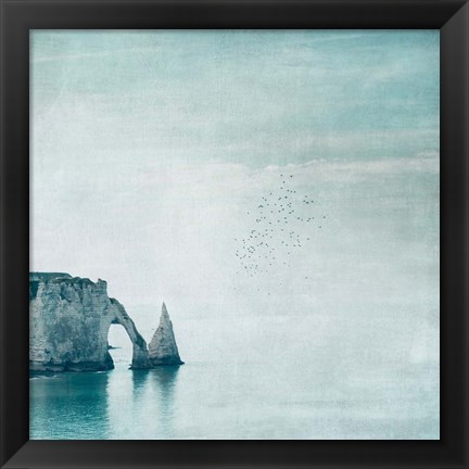 Framed Porte d&#39;aval &amp; Aiguille - Normandy Print