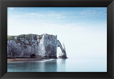 Framed Porte d&#39;aval &amp; Aiguille Rock Print