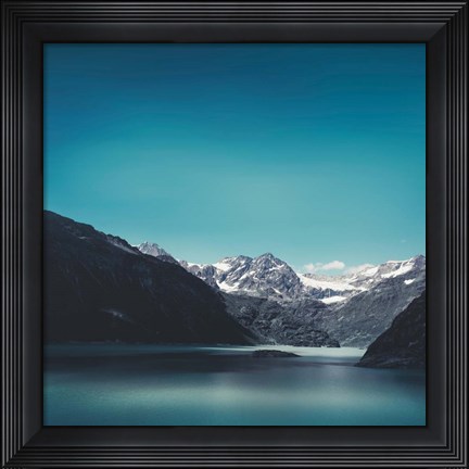 Framed Turquoise Mountain Lake Print
