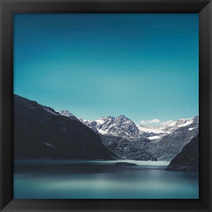 Framed Turquoise Mountain Lake Print