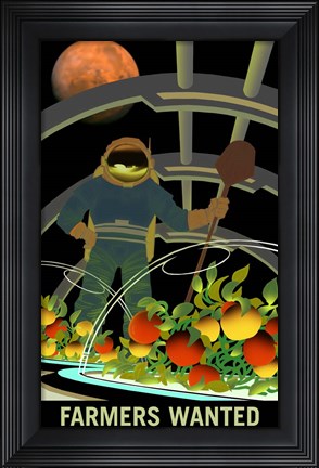 Framed Farmers Wanted Print