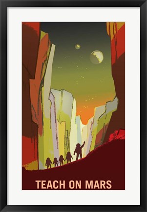 Framed Teach on Mars Print