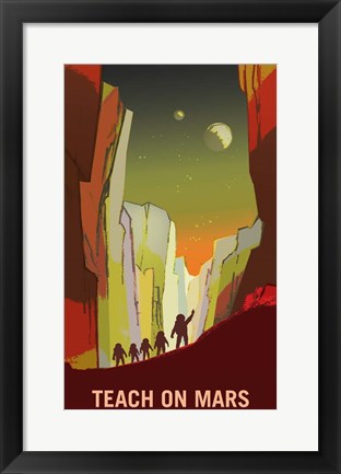 Framed Teach on Mars Print