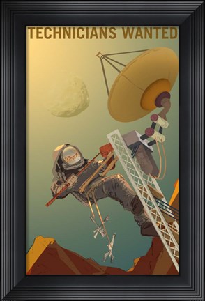 Framed Technicians Wanted Print